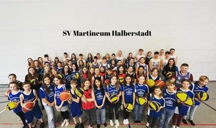Die Basketballer der U10 des SV Martineum Halberstadt