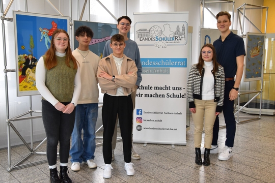 Gruppenfoto der Schülerinnen und Schüler des Landesschülerrats